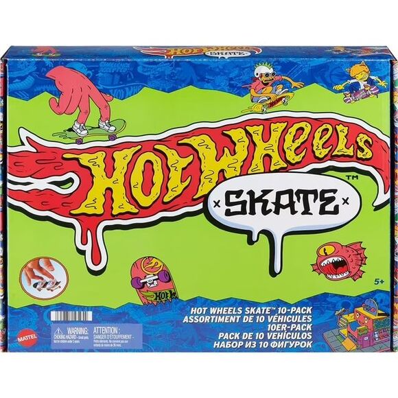 Hot Wheels Skate 10-Pack - Finger Board - Multicolor Skateboards, Shoes - Mattel - Picture 2 of 7